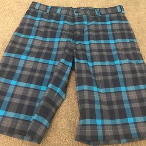 NIKE dri fit plaid golf shorts- mens 34